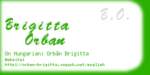 brigitta orban business card